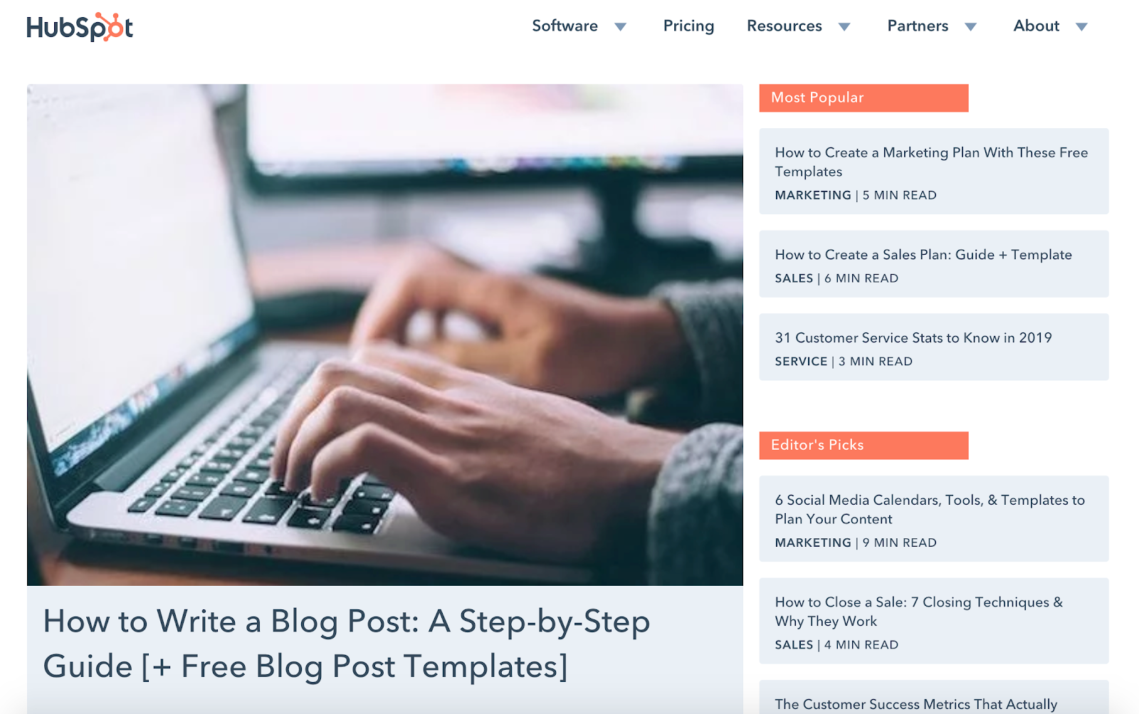 HubSpot blog