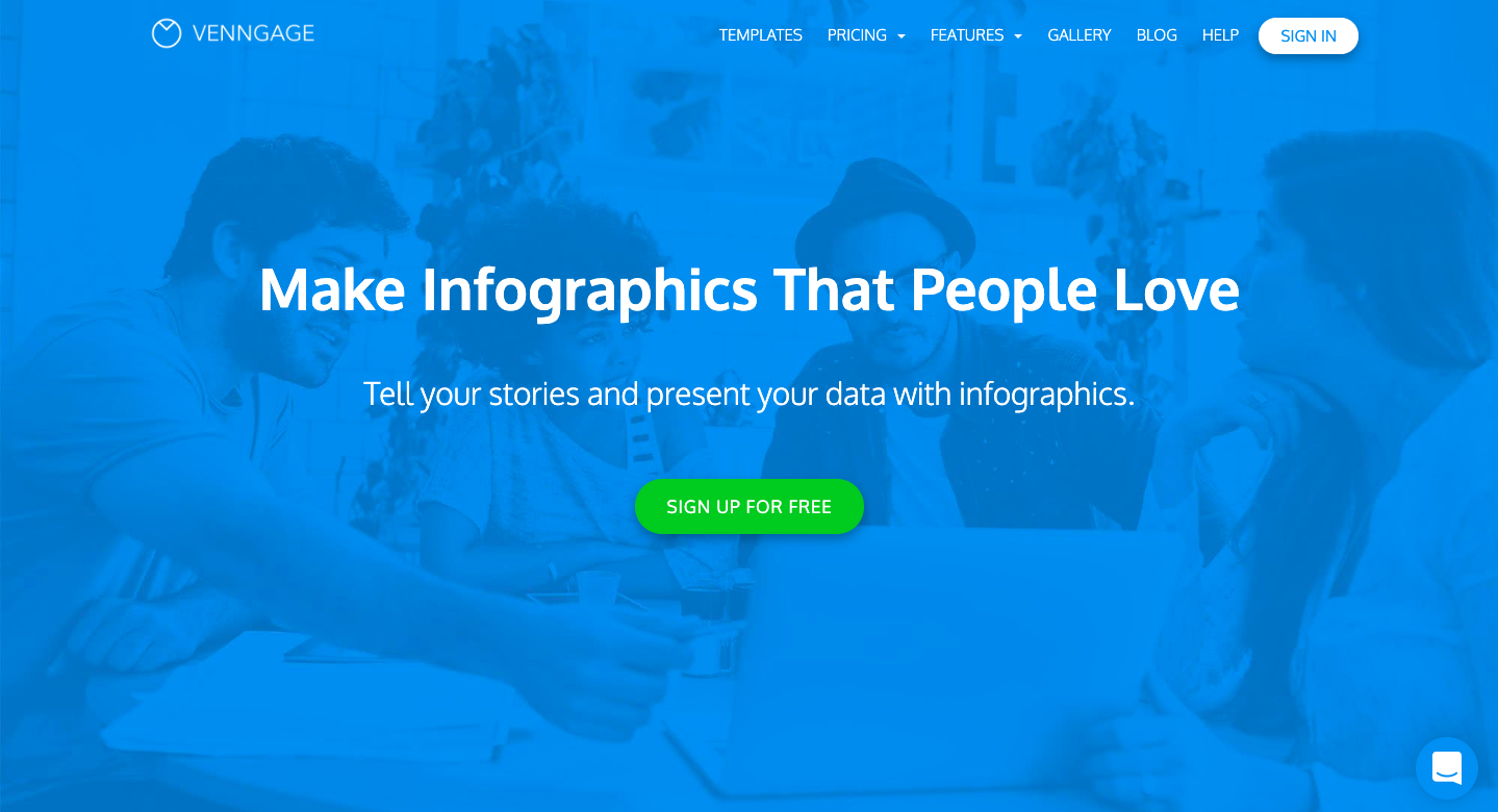 Venngage homepage