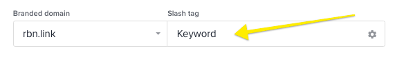 slashtag - shorten long URL