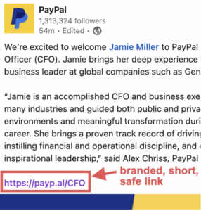 paypal linkedin safe link